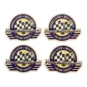 Merrill Lynch Brian Redman Vintage Motorsports Award Series Sticker Lot 90s NOS